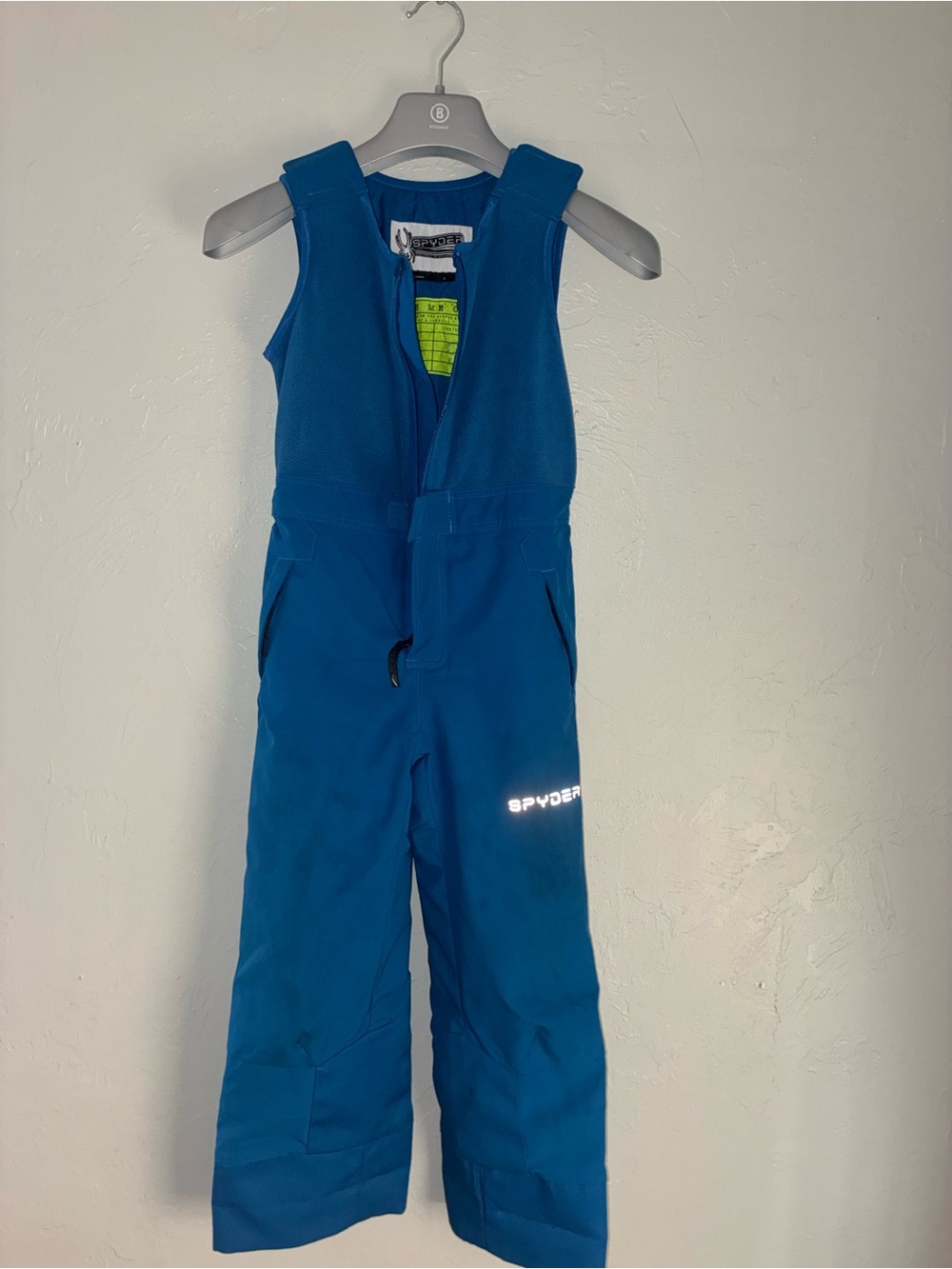 Spyder Kids Teal-Blue Snow Bib Overalls